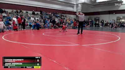 53-56 lbs Quarterfinal - Cayson Brummett, Contenders WA vs Jaxon Anderson, Webo Youth WC