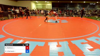 112 lbs Round Of 32 - Reagan Mathers, AZ vs Reanah Utterback, IA