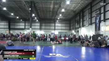 165 lbs Champ. Round 2 - Zackary Stine, Culpeper Warriors Wrestling vs Parker Shelton, Hickory Wrestling Club