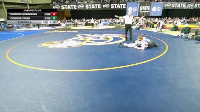 Boys 1A 126 lbs Semifinal - Connor Crum, Seton Catholic vs Konnor Spradling, Lakeside (Nine Mile Falls)