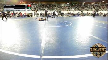 70 lbs Consi Of 16 #2 - Konner Hood, Weatherford Youth Wrestling vs Caius Moore, Standfast