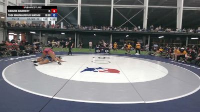 207 lbs Kenzie Barrett, Florida vs Tasi Maumausolo Matagi, California Gold