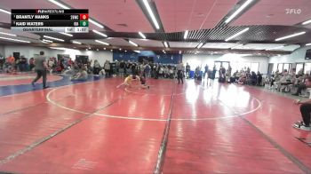 80 lbs Quarterfinal - Brantly Hanks, 208 Badgers Wrestling Club vs Kaid Waters, Idaho