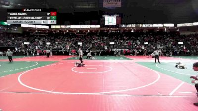 55 lbs Champ. Round 1 - Estelle Hodermarsky, LDYA vs Alice Clark, JRP1