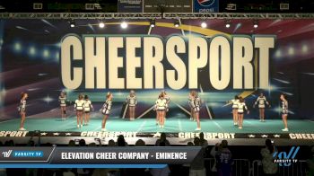 Elevation Cheer Company - Eminence [2021 L3 Senior - D2 Day 1] 2021 CHEERSPORT: Charlotte Grand Championship