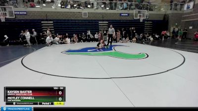 50 lbs Round 2 - Motley Connell, 208 Badgers vs Kaysen Baxter, Grizzly Wrestling Club