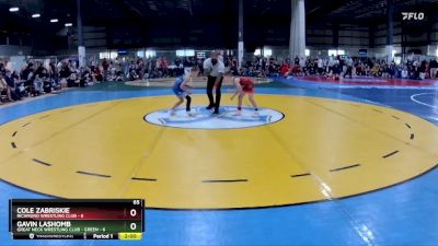 65 lbs Round 1 (6 Team) - Gavin Lashomb, GREAT NECK WRESTLING CLUB - GREEN vs Cole Zabriskie, RICHMOND WRESTLING CLUB