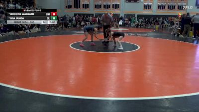 100 lbs Quarterfinal - Mia Janda, Cedar Rapids Jefferson vs Brooke Walrath, Linn-Mar