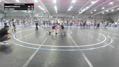 75 lbs Rr Rnd 1 - Maddon Gonzalez, Indiana Outlaws Silver vs Nick Kimble, Estebuilt WC