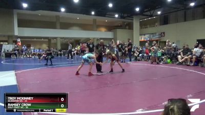 110 lbs Round 5 (6 Team) - Ramsey Crow, Gulf Coast WC vs Troy McKinney, Gladiator WA