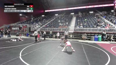 80 lbs Rr Rnd 2 - Mia Hanger, Riverton USAW vs Harper Senne, Bozeman WC