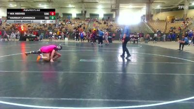 120 lbs Cons. Round 2 - Nix Reeves, Aloca Tornadoes vs Hannah Lawrence, Stars Wrestling Club