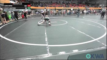 119 lbs 3rd Place - Luke Opitz, Weatherford Youth Wrestling vs Wyatt Ledford, Shelton Wrestling Academy