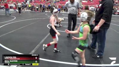 73 lbs Round 3 - Beau Blevins, Triumph vs Lawson Feil, Russell Wrestling Club