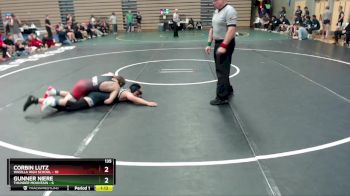 135 lbs Round 4: 10:30am Sat. - Gunner Niere, Thunder Mountain vs Corbin Lutz, Wasilla High School