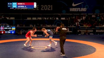 57 kg Semifinal - Othelie Annette Hoeie, Nor vs Alina Akobiia, Ukr