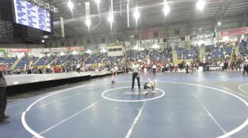 70 lbs 3rd Place - Asher Warner, Roosevelt Mustangs vs Xavier Ceh, Platte Valley Middle School