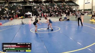 122-133 lbs Quarterfinal - Emerson Penne, Elkhorn Valley Wrestling Club vs Emalee Poore, 2TG