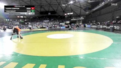 Boys 1A 138 lbs Quarterfinal - Gavin Compton, Mount Baker vs Ivan Bailey, Kalama