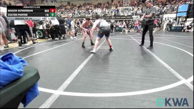 140 lbs Round Of 16 - Mason Bowerman, Madill Takedown vs Colten Partee, Elgin Wrestling