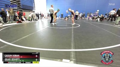 120 lbs Round 2 (4 Team) - Drake Hegarty, OpenMats Wrestling Club vs Cayson Vobian, Potentially Dangerous