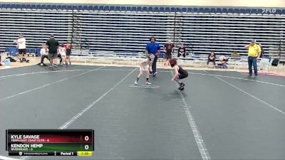 52 lbs Semis & 1st Wrestleback (8 Team) - Kyle Savage, Terps East Coast Elite vs Kendon Hemp, Riverheads