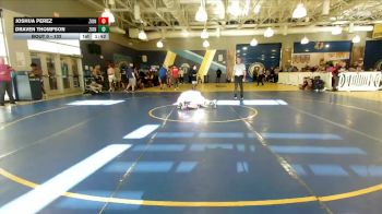 132 lbs Champ. Round 1 - Draven Thompson, Winter Haven Wrestling Club vs Joshua Perez, Explorer Wrestling Club