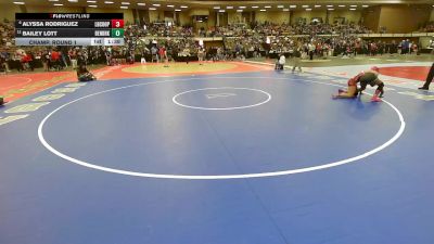 135 lbs Champ. Round 1 - Bailey Lott, Fort Worth Benbrook vs Alyssa Rodriguez, Lubbock Cooper