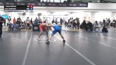 65 kg Champ. Rd Of 16 - Gage Bjerga, Pinnacle Wrestling Club vs Jack Simpson, Black Fox Wrestling Academy