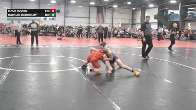 88 lbs Round 3 - 12:30pm Saturday - Jaxon Hughes, Backyard Brawlers vs Macklen Marksbury, Team Michigan