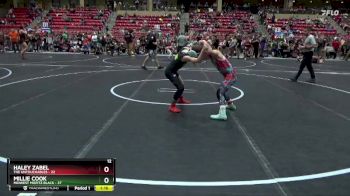 85 lbs Round 2 (6 Team) - Haley Zabel, The Untouchables vs Millie Cook, Midwest Misfitz Black