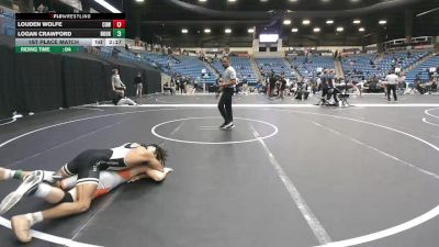 133 lbs 1st Place Match - Louden Wolfe, Cowley College vs Logan Crawford, Northeast Oklahoma