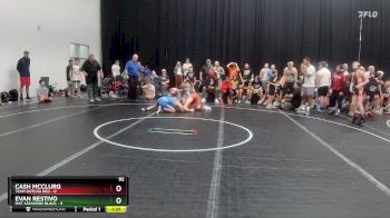 92 lbs Semis (4 Team) - Cash McClurg, Team Gotcha Red vs Evan Restivo, Mat Assassins Black