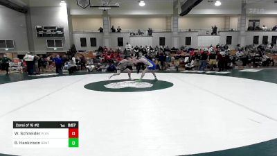 138 lbs Consi Of 16 #2 - William Schneider, Plymouth North vs Ben Hankinson, Braintree