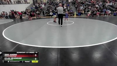 75 lbs Champ. Round 1 - Zeke Jansing, Prodigy Wrestling vs Dylen Neuendorf, Team Central