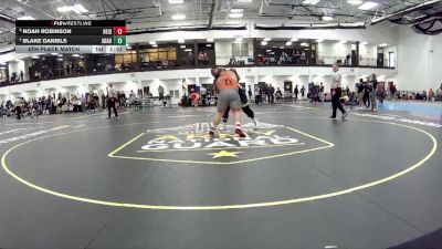 285 lbs 5th Place Match - Blake Daniels, Adrian vs Noah Robinson, Heidelberg