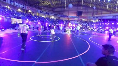 116 lbs Consi Of 16 #1 - Anessah Mickelson, Jefferson Wrestling Club vs Bodee Carruthers, Unattached