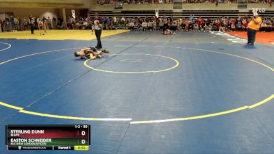 50 lbs 5th Place Match - Easton Schneider, NLS (New London/Spicer) vs Sterling Dunn, BHVPP