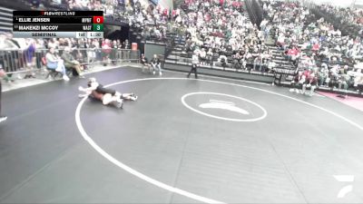 5A 130 lbs Semifinal - Ellie Jensen, Maple Mountain vs Makenzi McCoy, Wasatch