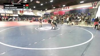 138 lbs Champ. Round 1 - Jimmie Lutes, Foothill (Santa Ana) vs Ronin Thompson, Rowland