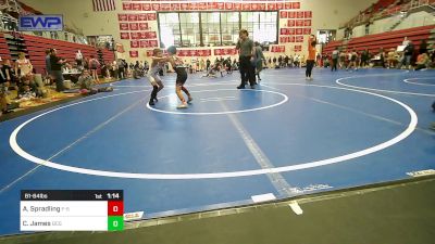 61-64 lbs Rr Rnd 5 - Audie Spradling, F-5 Grappling vs Case James, Blaine County Grapplers