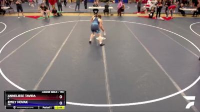 170 lbs Quarterfinal - Anneliese Tavira, IL vs Emily Novak, MN