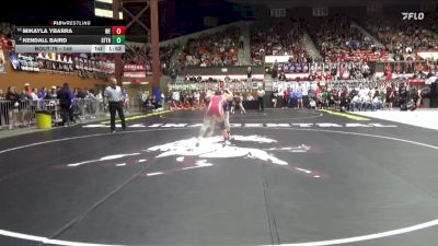 145 lbs Champ. Round 1 - Mikayla Ybarra, Wellington HS vs Kendall Baird, Santa Fe Trail Hs