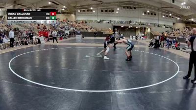 157 lbs Placement (4 Team) - Lucas Callahan, Lakeway Christian Academy vs Callen Bridgman, Chattanooga Christian School