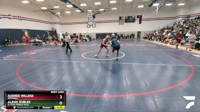 152 lbs Cons. Round 2 - Haven Borbon, Austin Lake Travis vs Caylee Frazier, Frisco Centennial