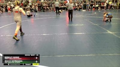 95 lbs Champ. Round 1 - Berkley Boeke, Sebolt Wrestling Academy vs Rocco Gambaiana, MWC Wrestling Academy