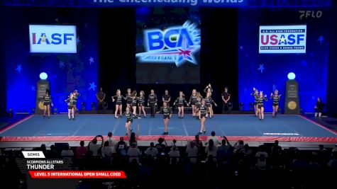 Scorpions Allstars - Thunder [2025 L5 International Open Small Coed Semis] 2025 The Cheerleading Worlds