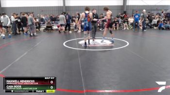 120 lbs Champ. Round 2 - Maxwell Hendricks, Snoqualmie Valley Wrestling Club vs Cash Boos, Thurston County Wrestling Club