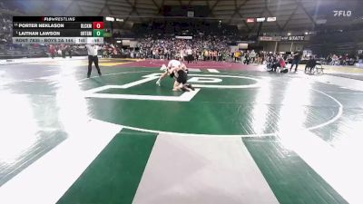 Boys 2A 144 lbs 3rd Place Match - Laithan Lawson, Orting vs Porter Neklason, Black Hills
