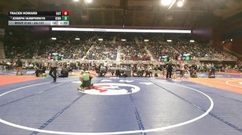 4A-157 lbs Quarterfinal - Joseph Humphreys, Kelly Walsh vs Tracen Howard, Cheyenne East